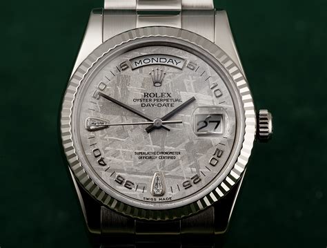 rolex day date white gold green|Rolex Day-Date 118239.